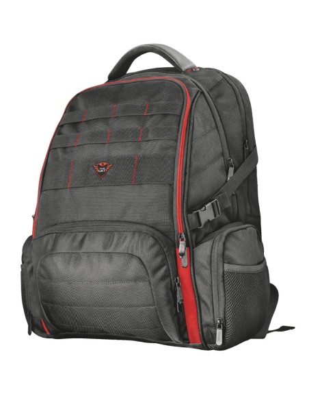 Trust GXT 1250 Hunter maletines para portátil 43,9 cm (17.3") Mochila Negro, Rojo