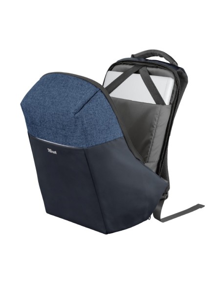 Trust Nox Anti-theft mochila Negro   Azul Poliéster