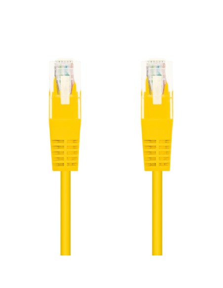 Nanocable Cable Red Latiguillo RJ45 CAT.6 UTP AWG24, Amarillo, 30 cm