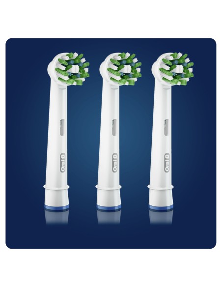 Oral-B CrossAction 80338444 cepillo de cabello 3 pieza(s) Blanco