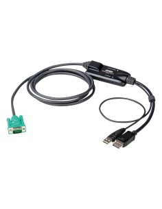 Aten CV190-AT cable para video, teclado y ratón (kvm) Negro