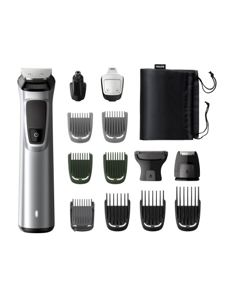 Philips MULTIGROOM Series 7000 Cara, cabello y cuerpo 14 en 1 con 14 herramientas