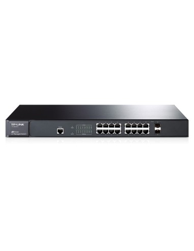 TP-LINK TL-SG3216 Gestionado L2 Gigabit Ethernet (10 100 1000) Negro