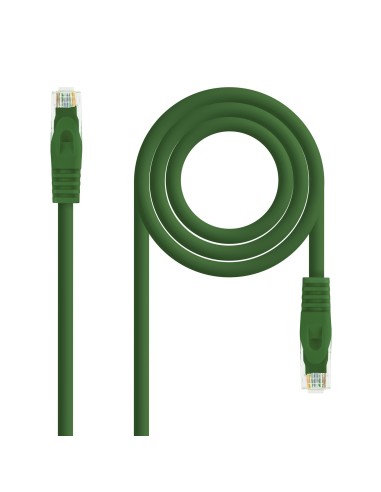 Nanocable Cable de red latiguillo RJ45 LSZH Cat.6A UTP AWG24, Verde, 2.0m