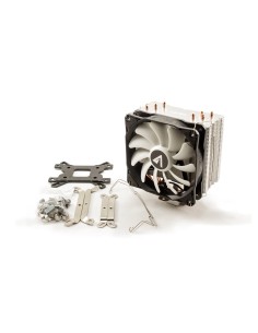 ABYSM Snow IV Procesador Enfriador 12 cm Negro, Blanco