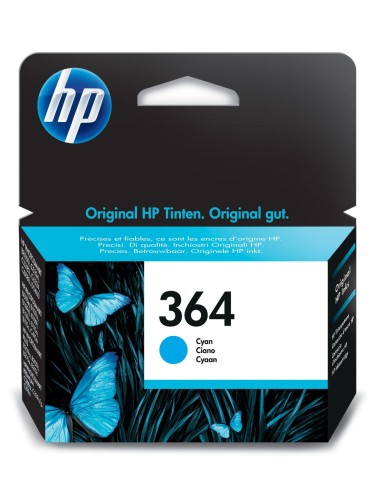 HP 364 cartucho de tinta 1 pieza(s) Original Rendimiento estándar Cian