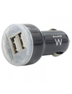 Ewent EW1203 adaptador e inversor de corriente auto Negro