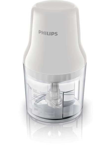 Philips Daily Collection Picadora 450 W con recipiente de plástico de 0,7 l y 2 cuchillas
