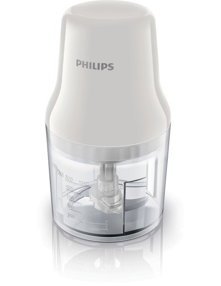 Philips Daily Collection Picadora 450 W con recipiente de plástico de 0,7 l y 2 cuchillas