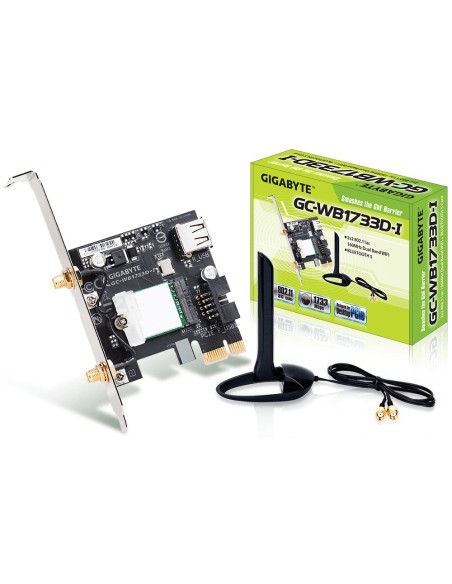 Gigabyte GC-WB1733D-I adaptador y tarjeta de red Interno WLAN   Bluetooth 1733 Mbit s