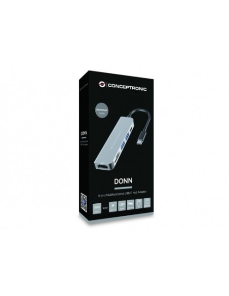 Adaptador CONCEPTRONIC Usb-C HDMI SD 6en1 (DONN02G)
