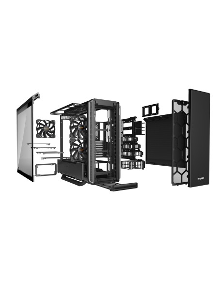be quiet! Silent Base 801 Window Midi Tower Negro, Plata