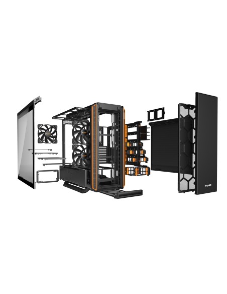 be quiet! Silent Base 801 Window Midi Tower Negro, Naranja