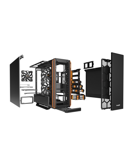 be quiet! Silent Base 801 Midi Tower Negro, Naranja