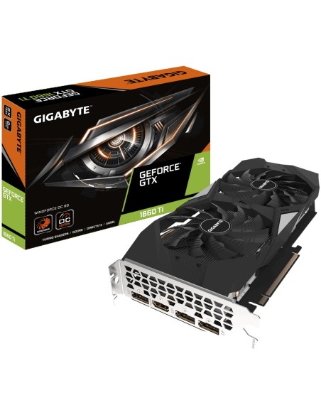 Gigabyte GV-N166TWF2OC-6GD tarjeta gráfica GeForce GTX 1660 Ti 6 GB GDDR6