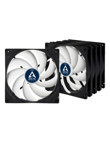 ARCTIC F14 Carcasa del ordenador Ventilador 14 cm Negro 5 pieza(s)