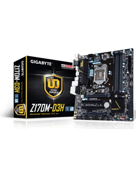 Gigabyte GA-Z170M-D3H placa base LGA 1151 (Zócalo H4) Micro ATX Intel® Z170