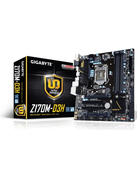Gigabyte GA-Z170M-D3H placa base LGA 1151 (Zócalo H4) Micro ATX Intel® Z170