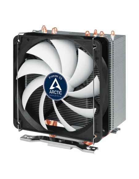 ARCTIC Freezer 33 Procesador Set de refrigeración 12 cm Aluminio, Negro, Blanco 1 pieza(s)