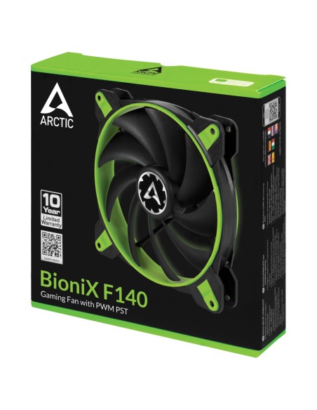 ARCTIC BioniX F140 Carcasa del ordenador Ventilador 14 cm Negro, Verde