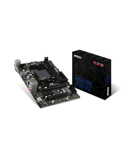 MSI A68HM-E33 V2 AMD A68H Socket FM2+ micro ATX