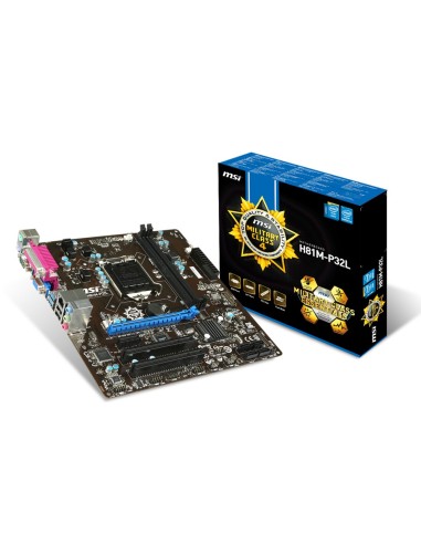 MSI H81M-P32L placa base Intel® H81 LGA 1150 (Zócalo H3) micro ATX