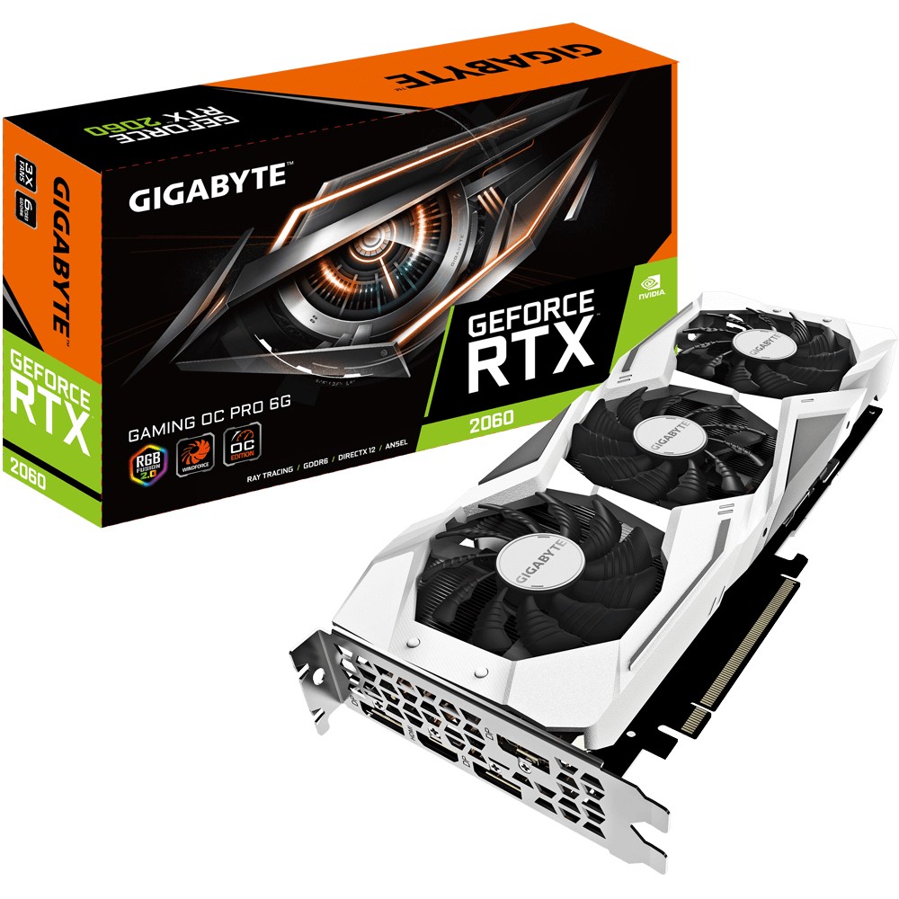 Gigabyte GeForce RTX 2060 GAMING OC PRO WHITE 6GB