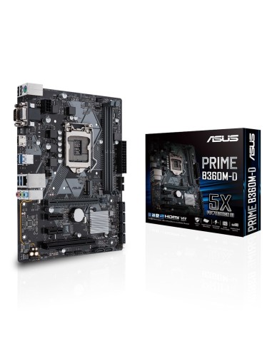 ASUS Prime B360M-D Intel® B360 LGA 1151 (Zócalo H4) micro ATX