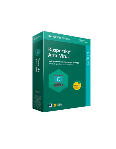 Kaspersky Lab Anti-Virus 2018 Español Licencia completa 1 licencia(s) 1 año(s)