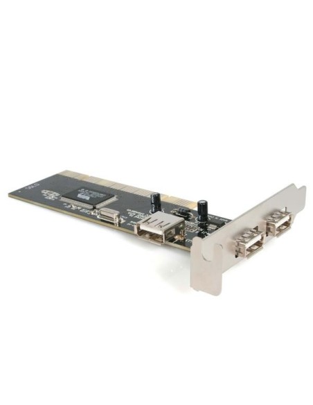 StarTech.com Adaptador Tarjeta PCI USB 2.0 de Alta Velocidad 3 Puertos Perfil Bajo Low Profile