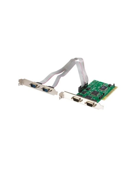 StarTech.com Tarjeta Adaptadora PCI de 4 Puertos Serie RS232 DB9 UART 16550 - Doble Voltaje