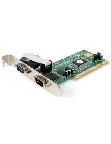 StarTech.com Tarjeta Adaptadora PCI de 2 Puertos Serie RS232 DB9 UART 16550 Serial - 5V