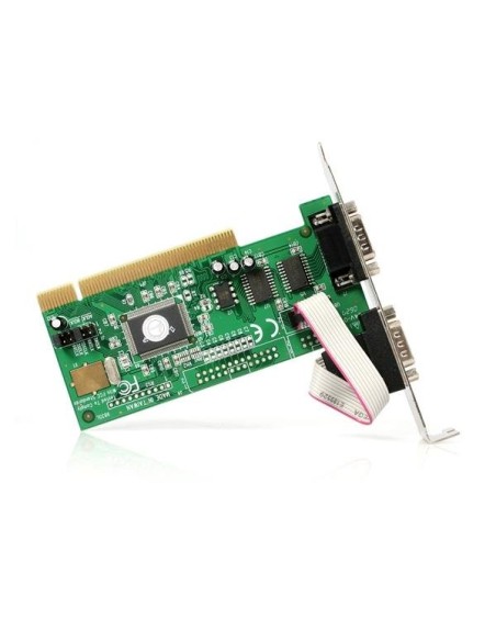 StarTech.com Tarjeta Adaptadora PCI de 2 Puertos Serie RS232 DB9 UART 16550 Serial - 5V