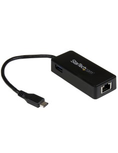 StarTech.com Adaptador de Red Gigabit USB-C con Puerto USB Extra
