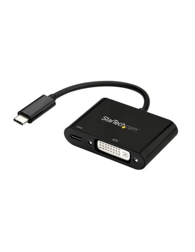 StarTech.com Adaptador Gráfico Externo USB-C a DVI con Entrega de Potencia - Adaptador de Vídeo Externo USBC - USB Tipo C