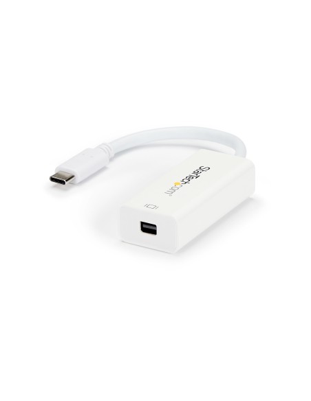 StarTech.com Adaptador USBC a Mini DisplayPort - Adaptador de Vídeo USB Tipo C a Mini DP - 4K 60Hz - Blanco