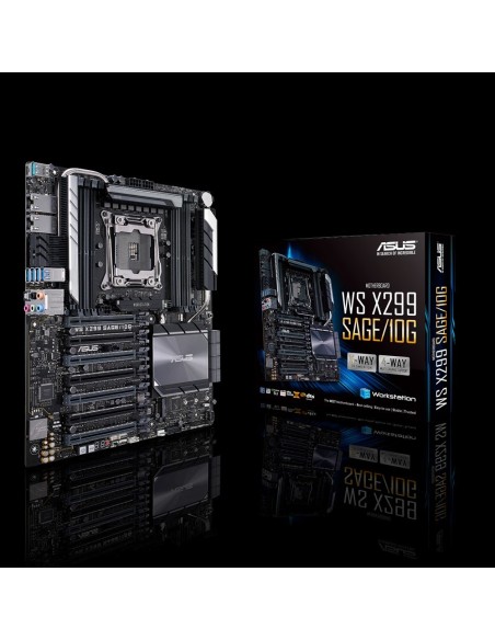 ASUS WS X299 SAGE 10G placa base para servidor y estación de trabajo Intel® X299 LGA 2066 (Socket R4) CEB