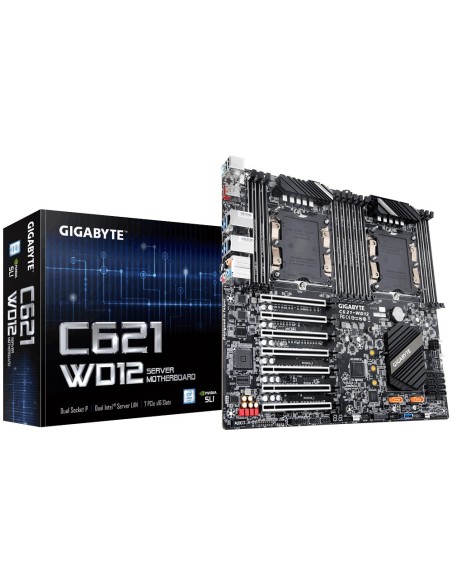 Gigabyte C621-WD12 placa base para servidor y estación de trabajo Intel® C621 LGA 3647 (Socket P) EEB