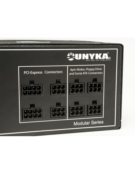 UNYKAch 52006 unidad de fuente de alimentación 600 W 20+4 pin ATX ATX Negro