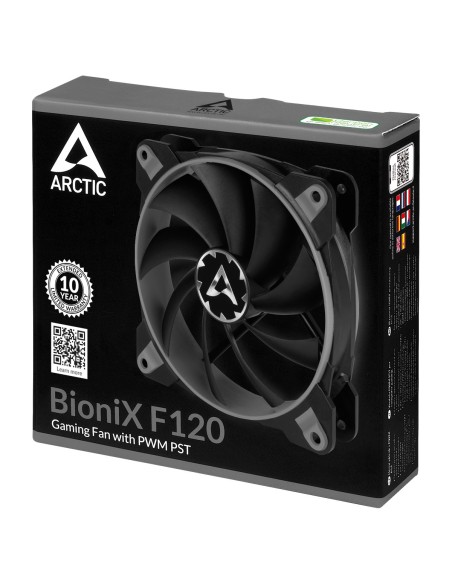 ARCTIC BioniX F120 Carcasa del ordenador Ventilador 12 cm Negro, Gris