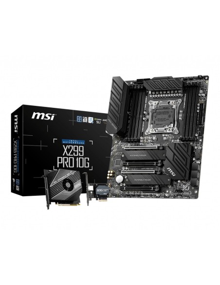 MSI X299 PRO 10G placa base Intel® X299 LGA 2066 (Socket R4) ATX