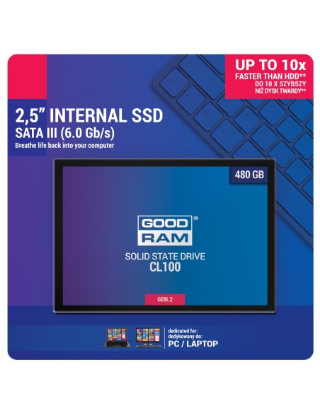 Goodram CL100 gen.2 2.5" 480 GB Serial ATA III V-NAND TLC