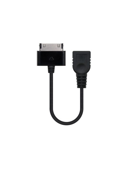 Nanocable 10.10.4000 cable de teléfono móvil Samsung 30-pin USB A Negro 0,15 m