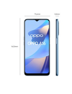 OPPO A16 16,6 cm (6.52") SIM doble Android 11 4G USB Tipo C 3 GB 32 GB 5000 mAh Azul