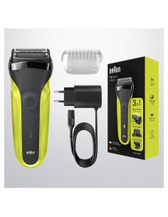 Braun Series 3 81702942 afeitadora Máquina de afeitar de láminas Recortadora Negro, Verde