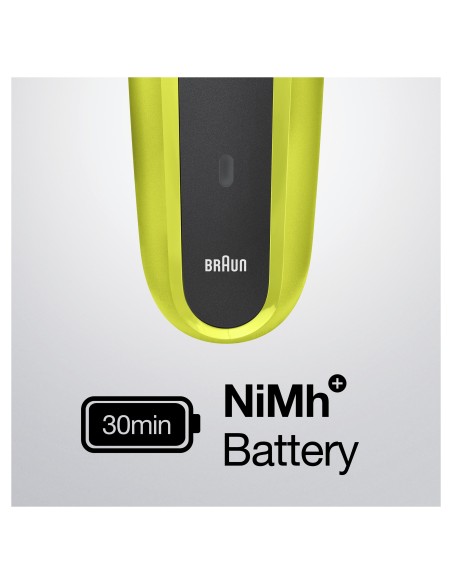 Braun Series 3 81702942 afeitadora Máquina de afeitar de láminas Recortadora Negro, Verde