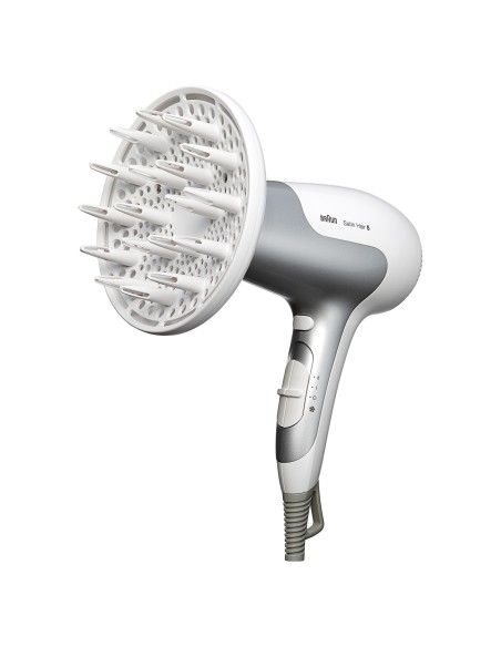 Braun Satin Hair 5 HD 585 2500 W Blanco, Plata
