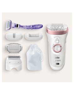 Braun Silk-épil 9 SensoSmart 9 870 40 pinzas Rosa, Blanco