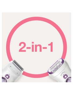 Braun Silk-épil 9 81706314 depiladora 40 pinzas Blanco, Púrpura