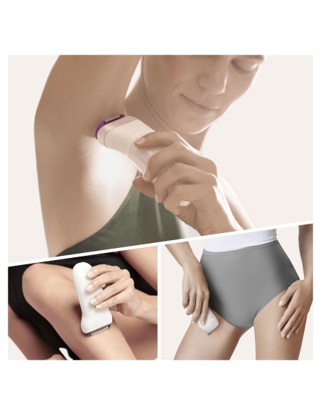 Braun Silk-épil 9 81706314 depiladora 40 pinzas Blanco, Púrpura